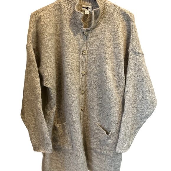 Winona Sweater X-Large 85% Wool long button down sweater - Picture 2 of 12